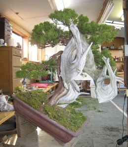 Before the majority of the work (first branch wired)